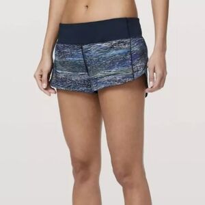 Lululemon Speed Up Short 2.5" Interconnect Blue Multi/ True Navy 4